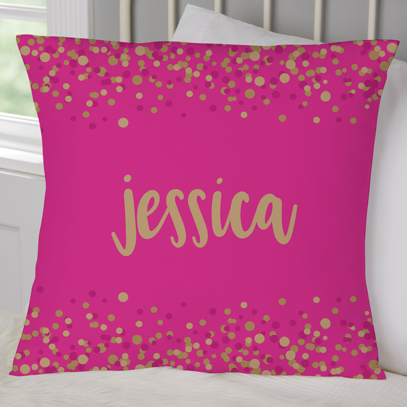 Polka Dots Throw Pillow, Yes