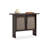 43.31" Black Rectangular Solid Wood Console Table