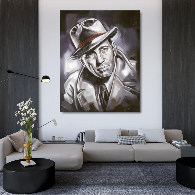 Humphrey Bogart, 46" H x 36" W