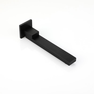 Pomme de douche à pluie murale 10 po - Noir mat, en laiton et Sus304, Injection d'air pour améliorer et débit régulier, Bain relaxant, Tête noire à paquet complet, Acier inoxydable, Buses autonettoyantes,