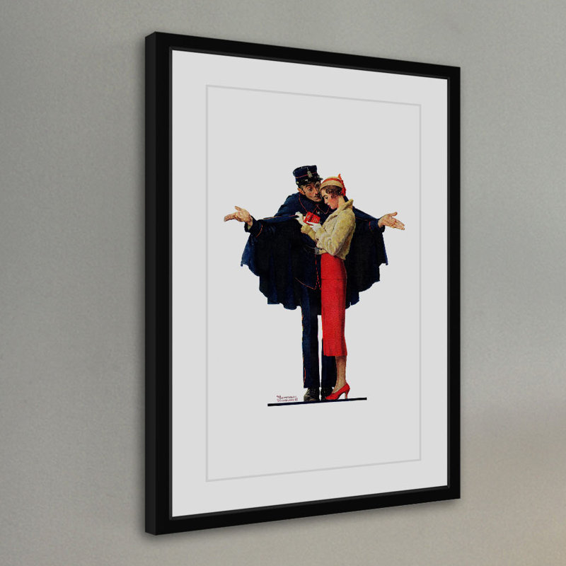 « lost » par norman rockwell, impression sur toile tendue, H 24 po x l 16 po x P 1,5 po