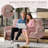 Corduroy fabric, comfortable monochrome double sofa, suitable for living rooms and bedrooms-271025353