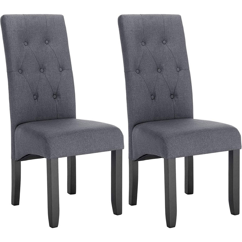 Brophy Upholstered Dining Chair, Dark Grey