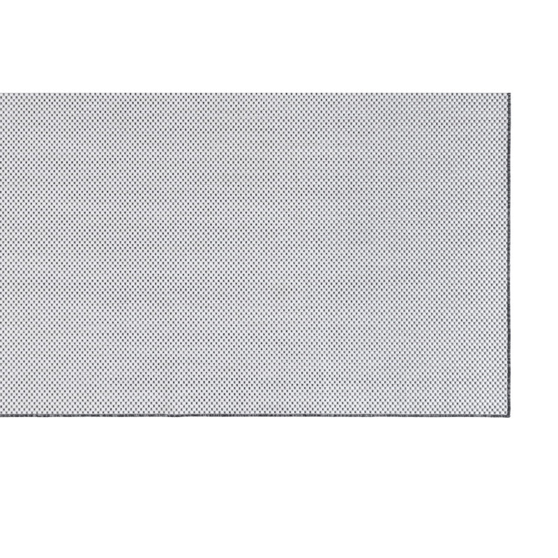 Tapis gris rectangulaire en jute / sisal tissé à la machine Rectangle Faught, Rectangle 2 pi 7 po x 4 pi 11 po