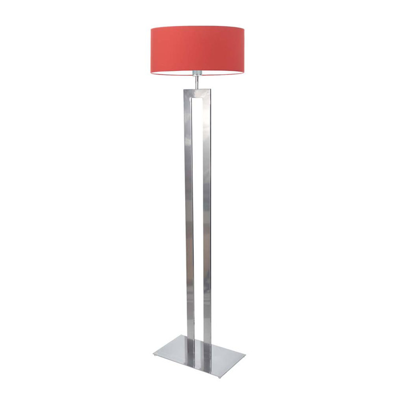 Artimizia 161cm Traditional Floor Lamp, Silver, Red