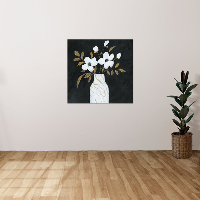 "Silhouette Bouquet I" par Nan, reproduction sur toile