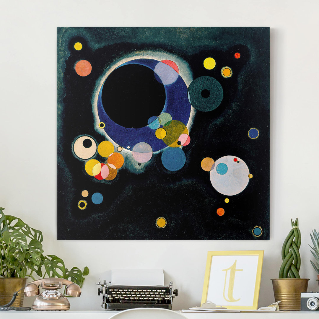 Leinwandbild - Wassily Kandinsky - Skizze Für ''Einige Kreise''