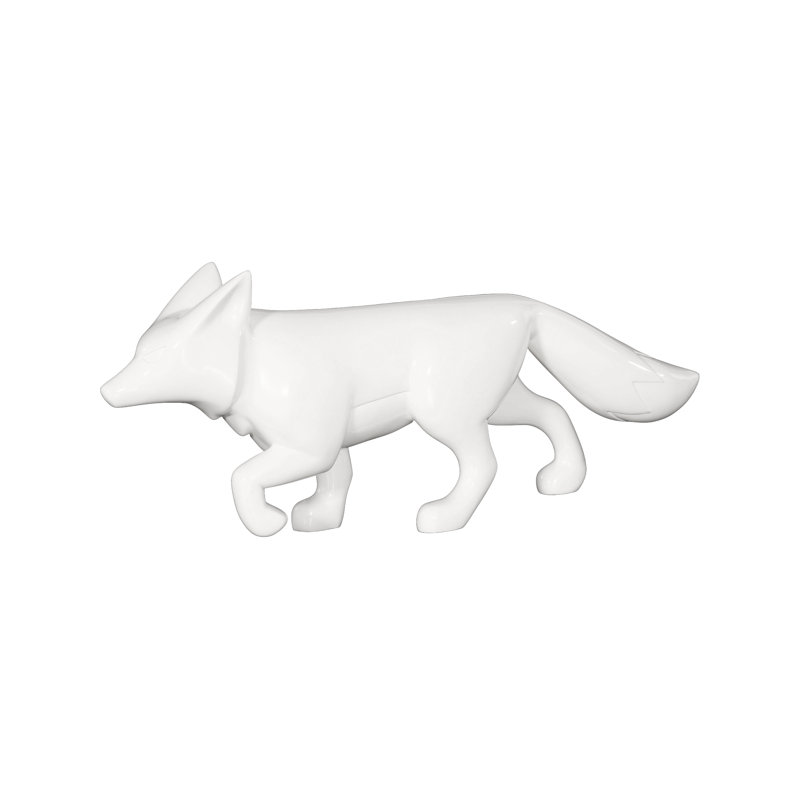 Fox Sculpture, Gel Coat White