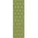 Tapis vert en laine tissée à la main à motif géométrique Bracey