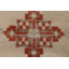 Tapis géométrique beige / ivoire en laine noué à la main 8 pi 1 po x 10 pi Geometric
