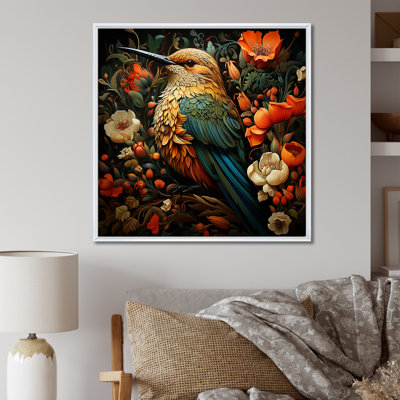«Hummingbird Gardens Guardian», art mural colibri
