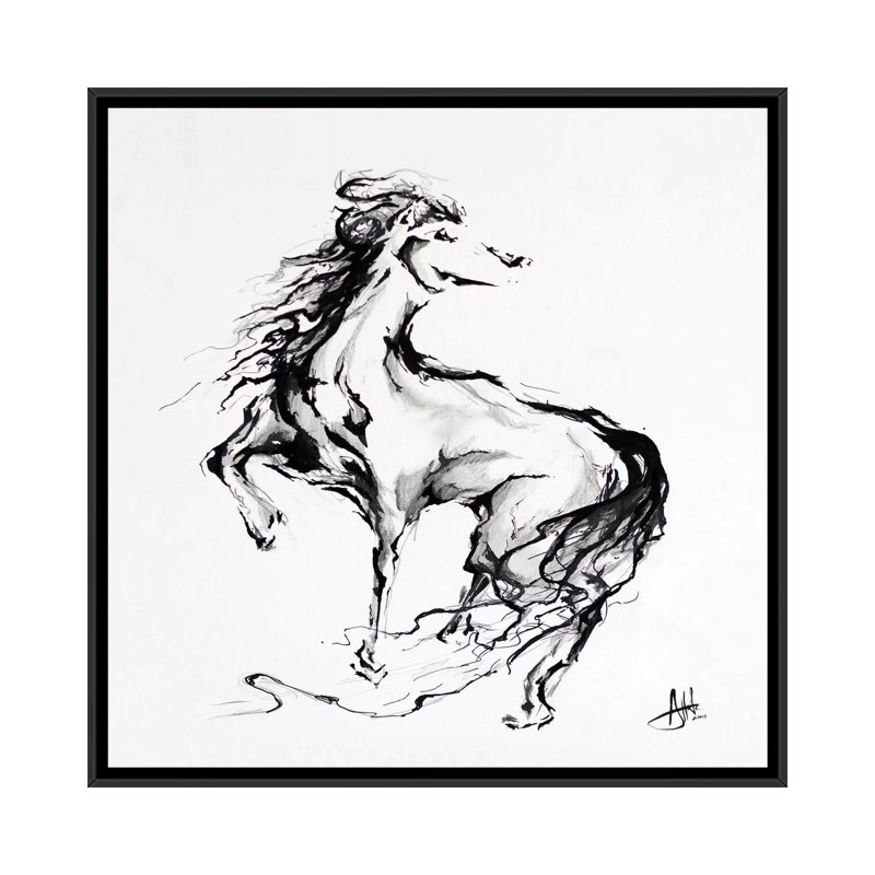 'Pride' Print on Canvas, 18" H x 18" W x 1.5" D, Black Framed Canvas, No Mat