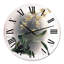 Orchidée rétro - horloge murale traditionnelle-60280917