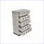 Ensemble de chambre à coucher grand et moderne 5 pièces Bois contemporain gris sable de rivière avec éclairage DEL et amp; Rangement hydraulique | Bois | Lits standard