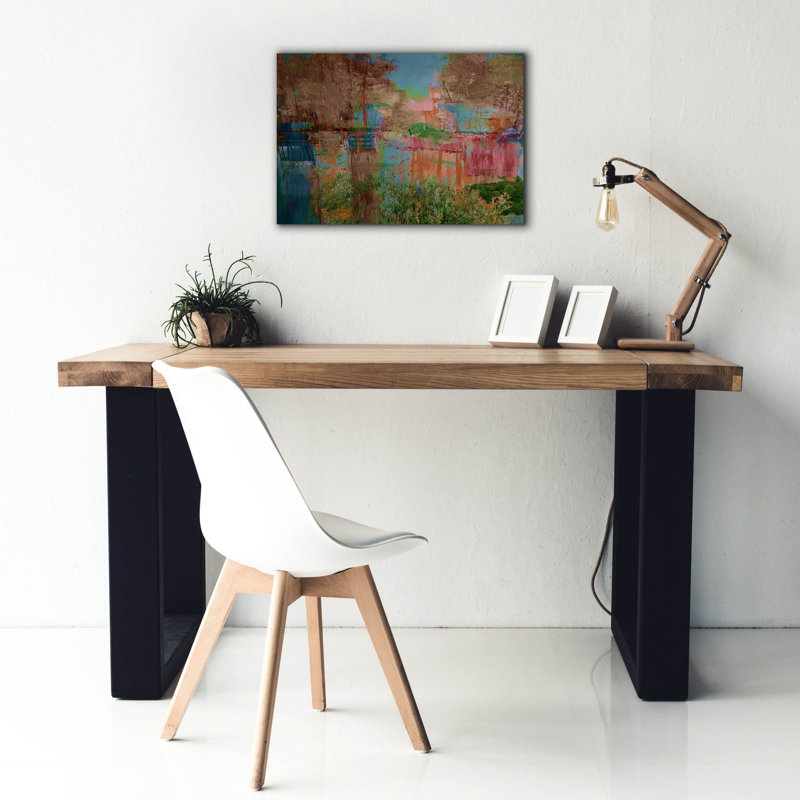  «Dutch Landscape» par Cesare Bellassai, art mural sur toile, 26 po x 18 po, H 18 po x l 26 po