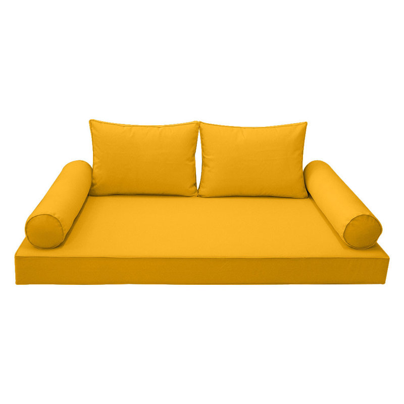 Outdoor Daybed Seat / Back Cushion, Yellow