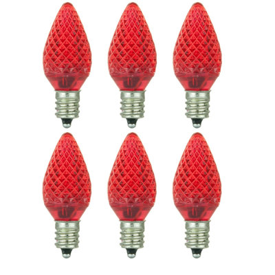 0.4 Watt (7 Watt Equivalent), C7 LED Non-Dimmable Light Bulb, Non-adjustable E12/CandelabraBase
