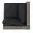 SOFA SET CORNER+TABLE - BROWN