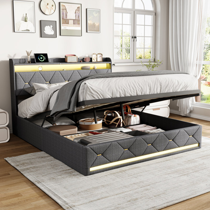 Upholstered Bed, European Double (140 x 200 cm)