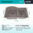 32" x 20" Quartz Kitchen Sink, 70/30 Double Bowl Sink, Drop-in Sink, Undermount Sink, Granite Kitchen Sink, with 2 Steel Grids and Basket Strainer, Disposal Flange-72644774
