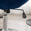 Fauteuil d'appoint pivotant rembourré à dossier capitonné-1528592586