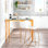 Landon Gold Stool 26" (Set Of 3)