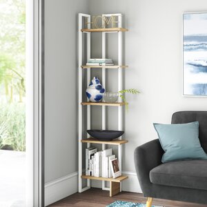 Phaneuf 71'' H x 18'' W Iron Corner Bookcase