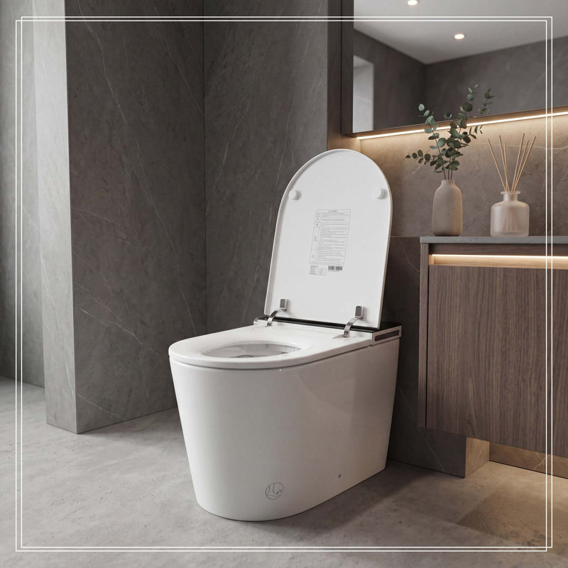 Toilette domestique luxueuse sans limite de pression d'eau toilette intelligente tout-en-un à séchage rapide à rabat entièrement automatique