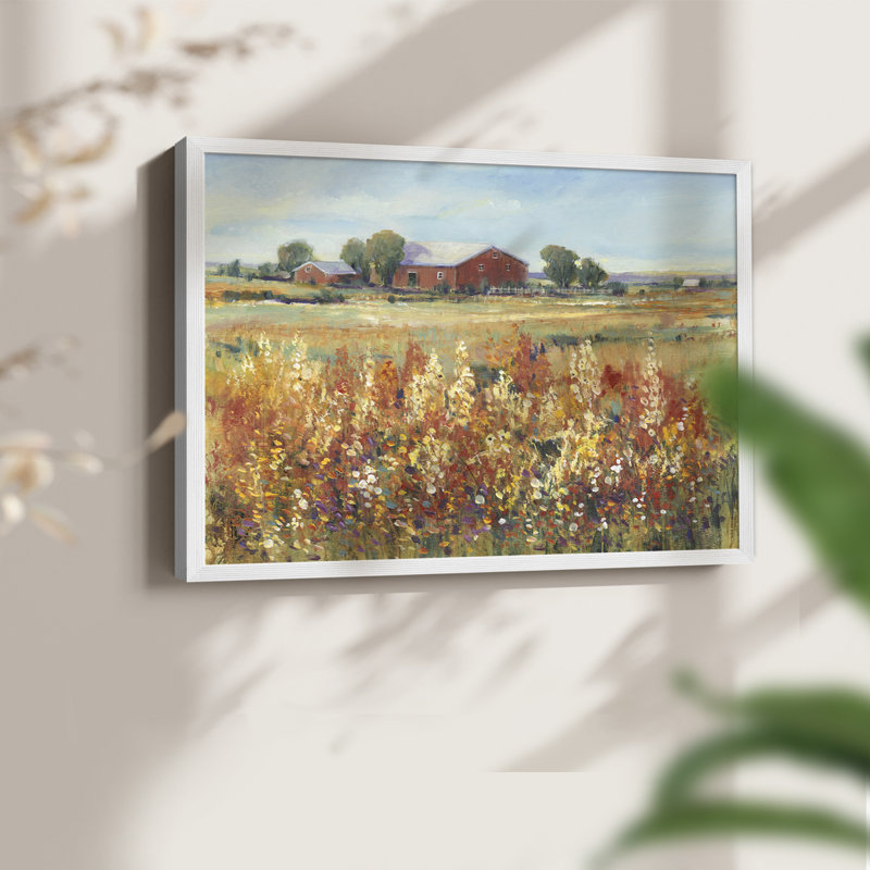 Country View II -Framed Print - Restickable