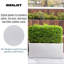 Frostproof, Concrete Effect Garden Planter Pot with Drainage Holes-535765672-535766858