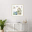 «Rainbow Seeds Floral Birdcage III v2» par Lisa Audit, impression sur bois encadrée-101166425