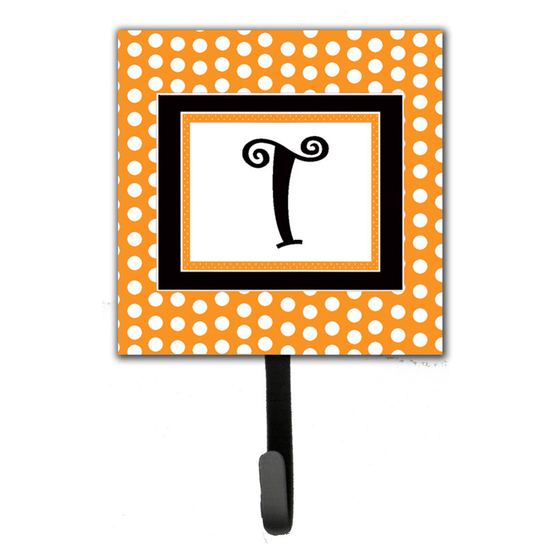 Porte-laisse coussin monogramme et crochet mural, T