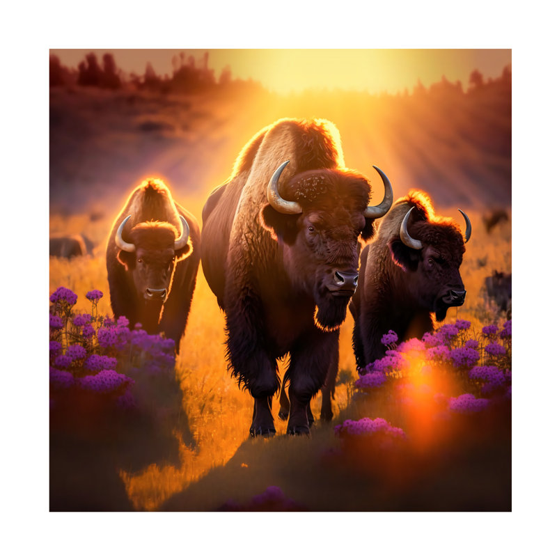 «Animals North American Wildlife 61», impression sur toile, H 14 po x l 14 po x P 2 po