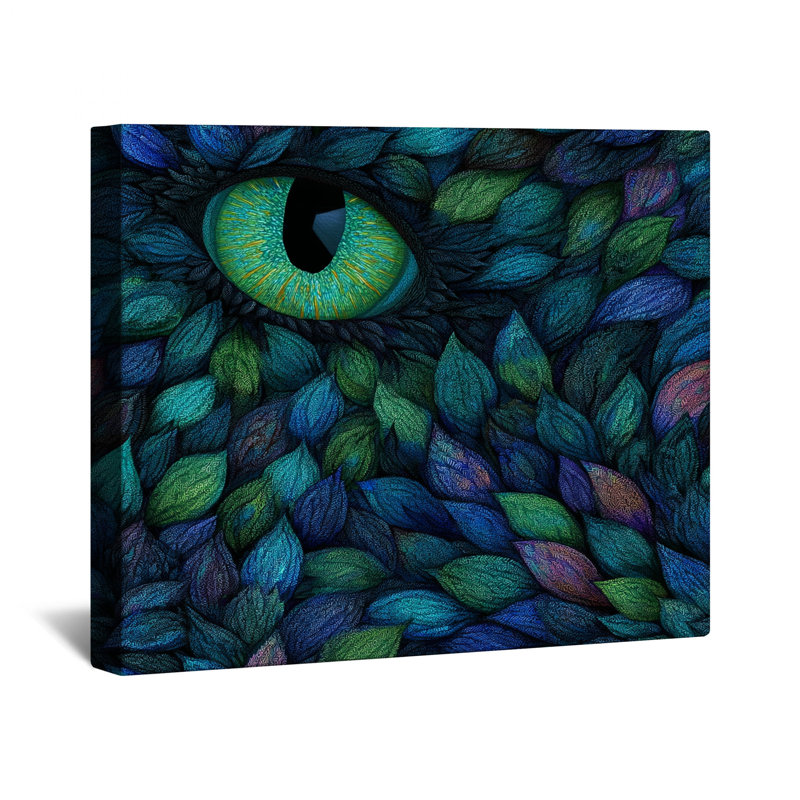 Décoration murale en toile Dragon Eye - fantaisie en plusieurs tailles, 20 x 30 inches