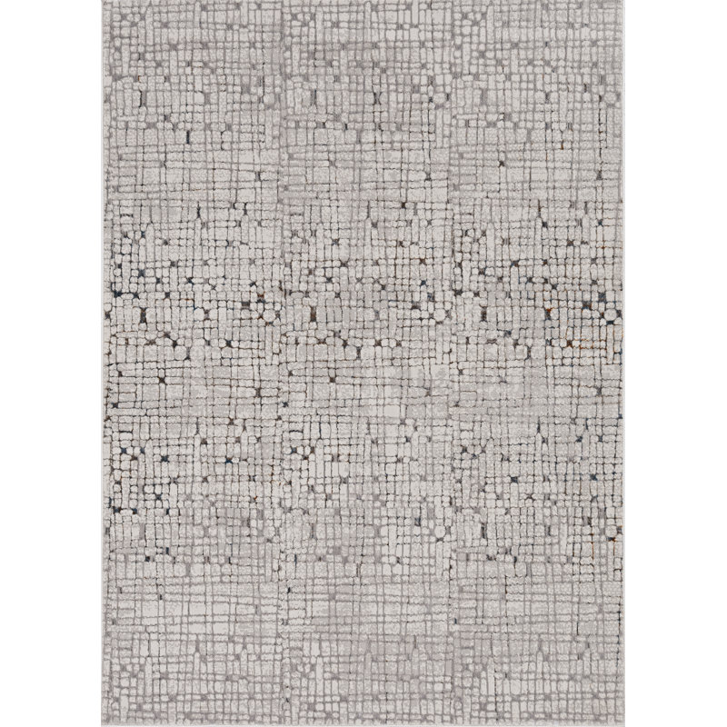 Tapis gris Jhane, Rectangle 9 pi 10 po x 13 pi 2 po