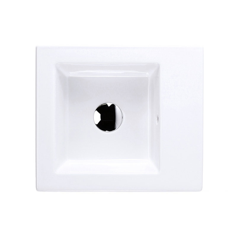 Dimini 16'' L Bathroom Sink, Wall Mounted Faucet