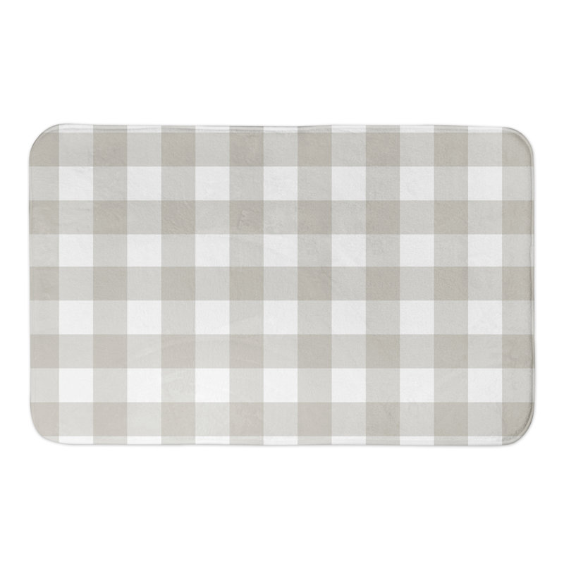 Onecre Non-Slip Bath Rug, Beige