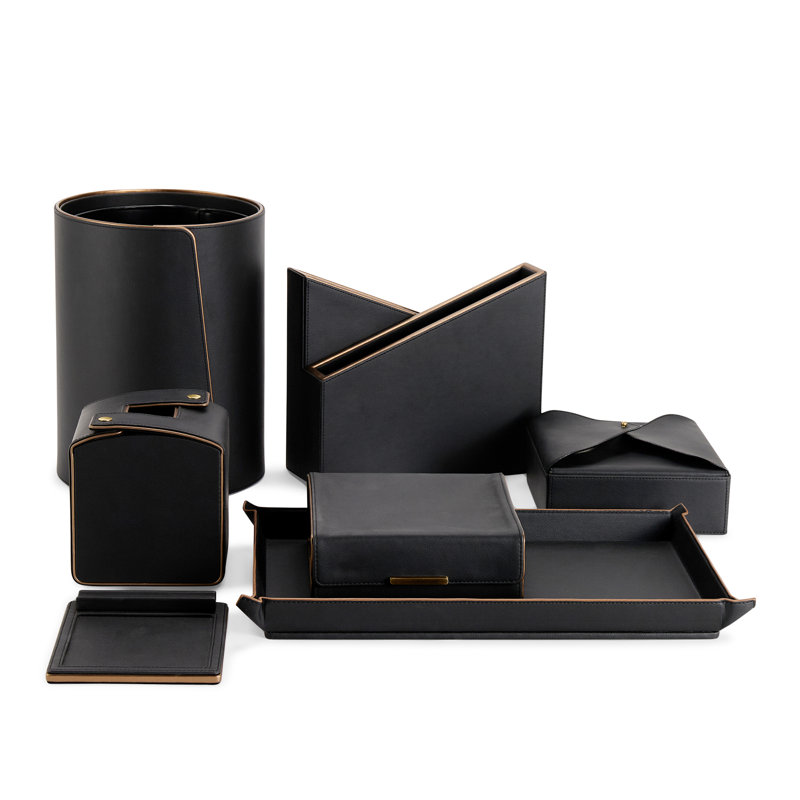 Leather Jewelry Box for Her, Black