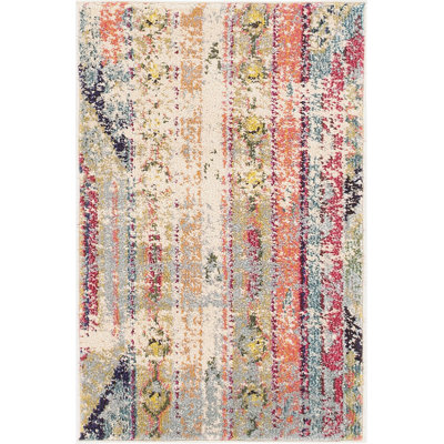 Galan Pink/Orange/Yellow Area Rug