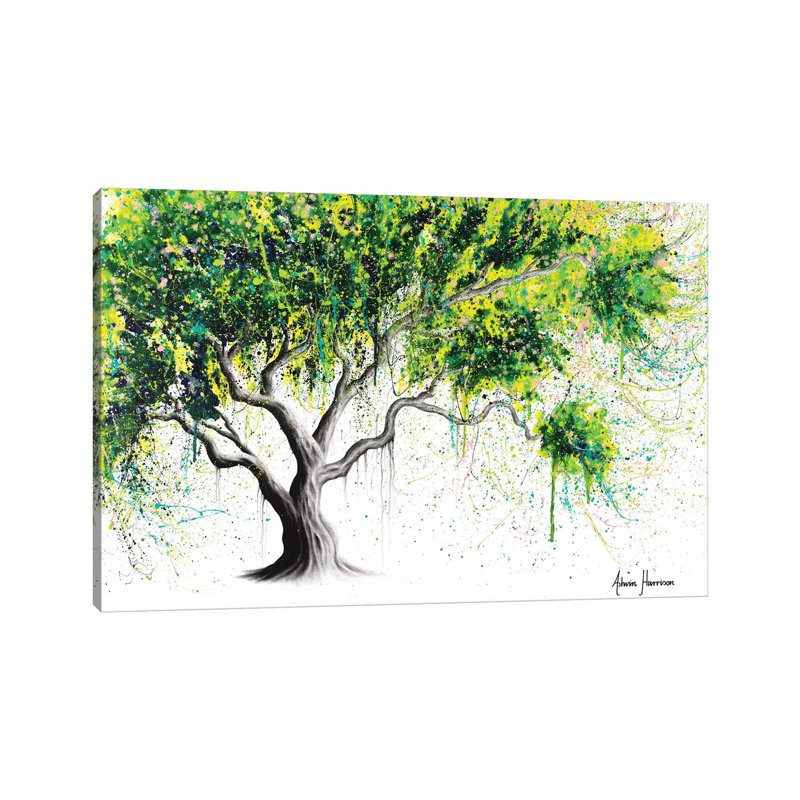 Funky Fig Tree by Ashvin Harrison - Print on Canvas, 30.48 cm H x 45.72 cm W, Wrapped Canvas