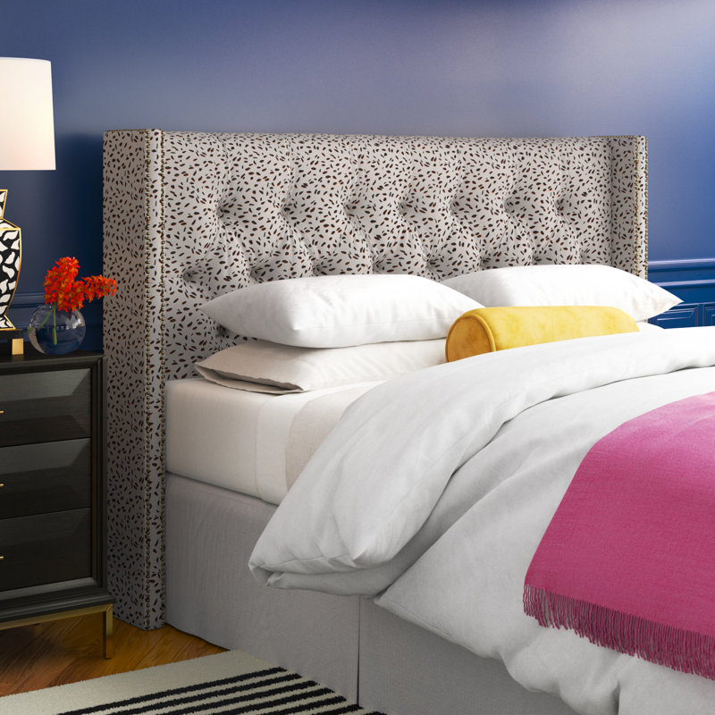 Upholstered Headboard, Queen, Zuma Pumice Textured Linen
