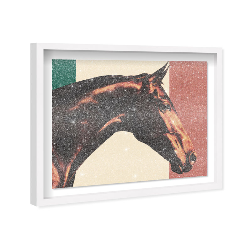 Hue Equine III Framed Graphic Art, 25.5"H x 31.5"W, White Shadowbox