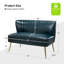 Causeuse moderne en similicuir sans accoudoirs Leona-1624575695