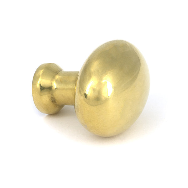 Moore Cabinet Knob, 1.26" Knob Diameter, Aged Brass