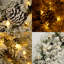 Ensemble de 4 pièces de Noël artificiel pré-éclairé, guirlande, couronne et ensemble de 2 arbres d'entrée avec lumières DEL, arbre de Noël