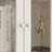 Paolina 78.7'' H x 63'' W Bookcase With Glass Doors And Drawers And Writting Desk