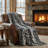 Zebra Knitted Throw Blanket-86650263