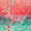 «Rose and Turquoise Cubes», impression sur toile-22818697-74873326-74877221