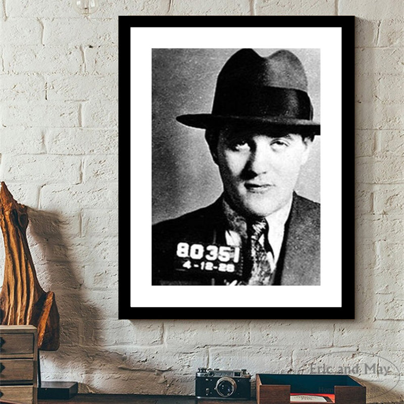 " Bugsy Siegel 1928 Mugshot " Painting Print