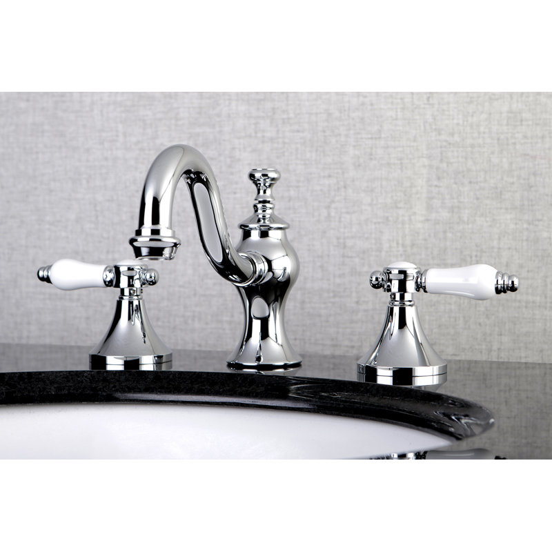 Robinet de salle de bain espacé Kingston, Chrome poli